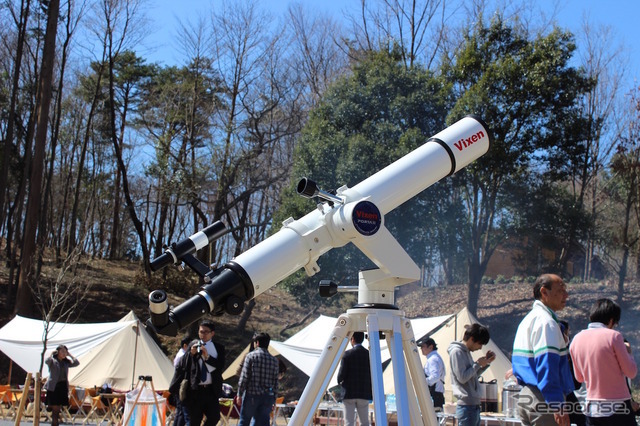 夜になれば星空も楽しむことができる。