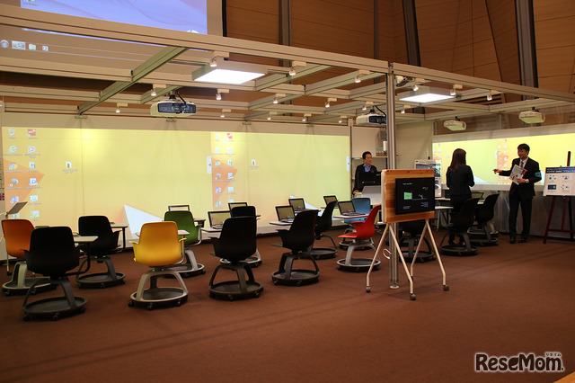 未来の学習空間を提案する「Future Class Room（フューチャークラスルーム）」　各日とも、第一線で活躍する教師がICTを活用した授業を実際に行い、ICT活用授業の実践法を伝授する
