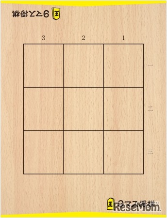 9マス将棋　3×3の9マスの盤と8種類の駒を使って対戦する
