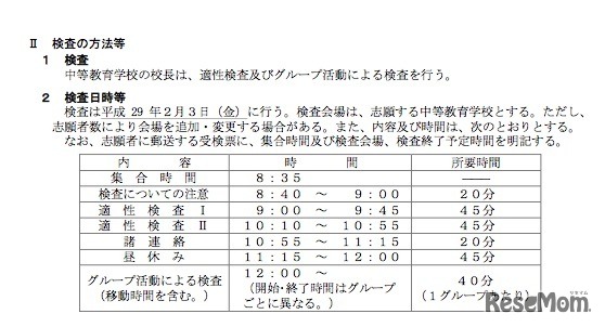 検査の方法