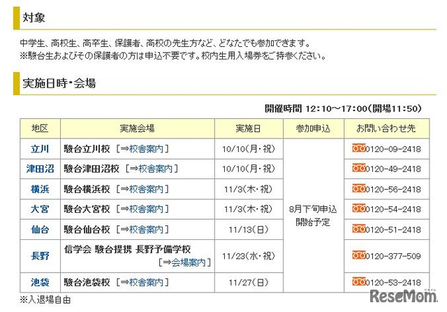 「首都圏国公立大学合同説明会2016」の概要