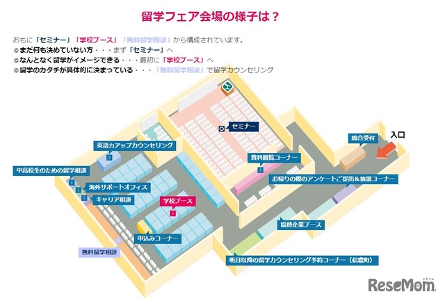 会場のようす　ブース案内