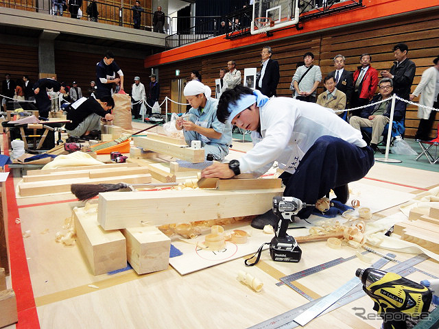 技能五輪全国大会（10月21～24日）　「建築大工」競技