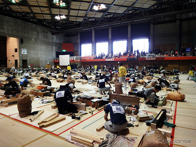 技能五輪全国大会（10月21～24日）　「建築大工」競技