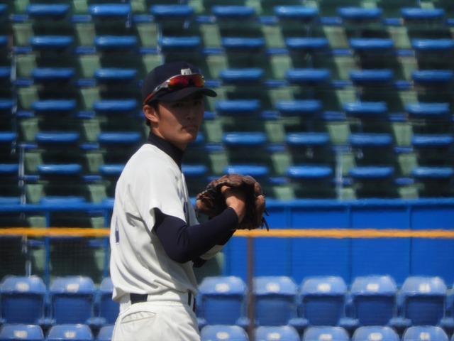 東洋大・小川翔平君(1年・霞ヶ浦)