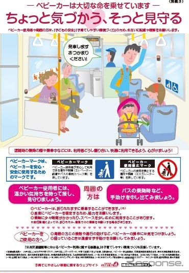 ビーカー使用者と周囲の人にお互いの理解を深めるためのポスター