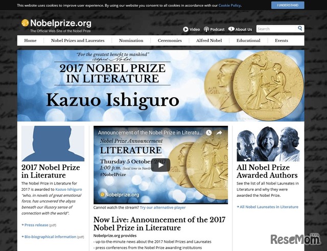 The Nobel Prize in Literature