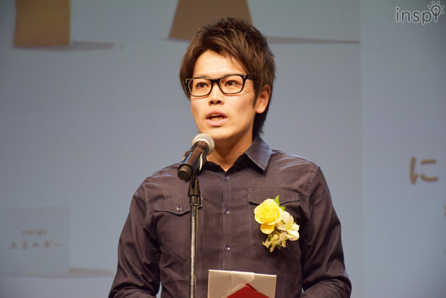 「コクヨデザインアワード2017」表彰式／グランプリを受賞した「食べようぐ」にょっきの柿木大輔氏