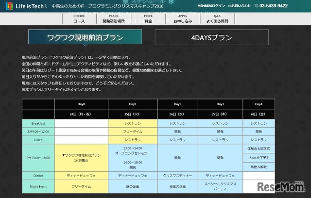 ワクワク現地前泊プラン