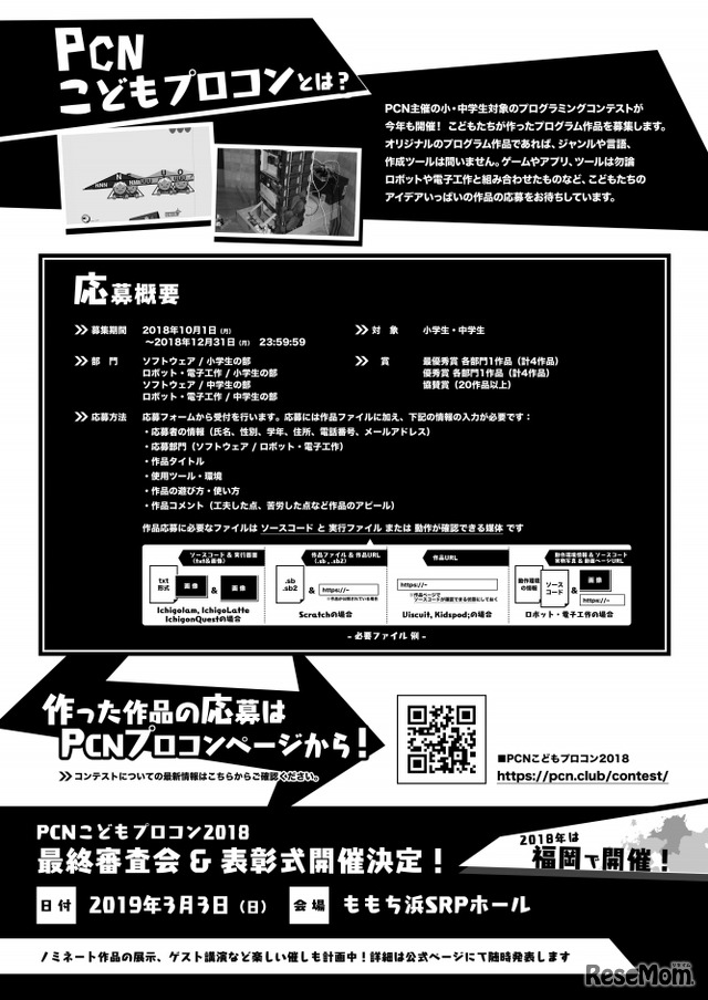 「PCNこどもプログラミングコンテスト2018」