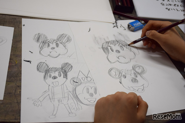 小学生が描く自分だけのミッキー ディズニー イマジネーション ワークショップ リセマム