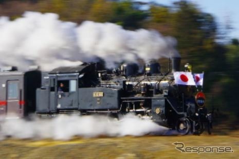 2018年の真岡鐵道『SL新年号』