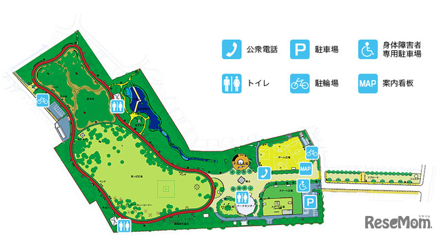 西東京いこいの森公園の地図