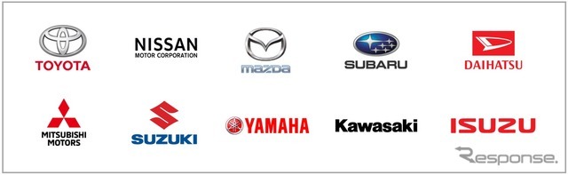 SDLコンソーシアム日本分科会に参加する自動車メーカー10社。