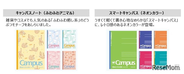 キャンパスノート（ドット入り罫線）限定柄