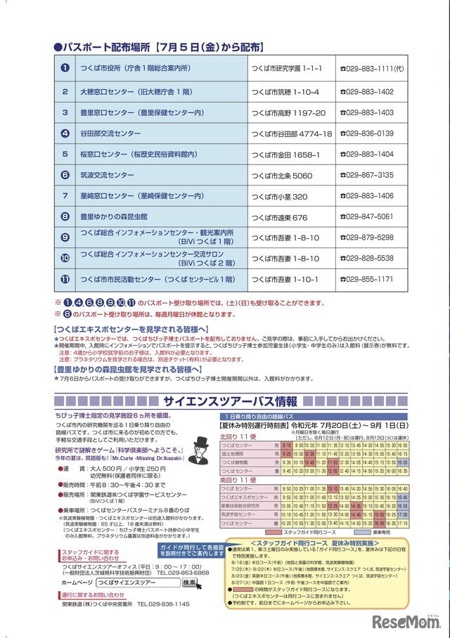 パスポート配布場所