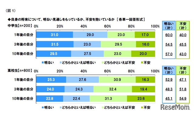 自身の将来の見通し