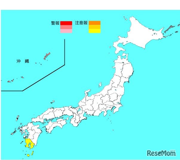 インフルエンザ流行レベルマップ（第40週）