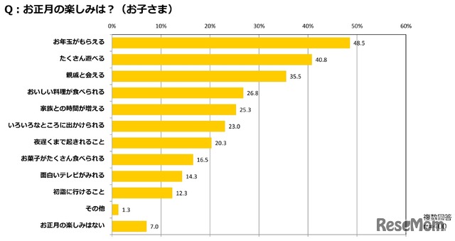 子どものお正月の楽しみ