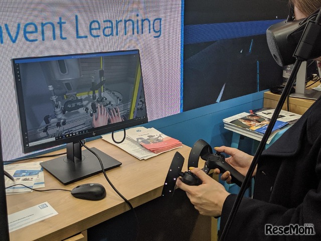 【BETT2020】各社VRで学ぶコンテンツを展示していた（hpブースにて）