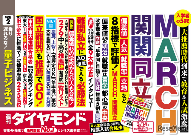 週刊ダイヤモンド3月14日号　中吊り