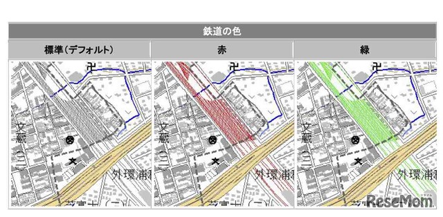 オンデマンド地形図（色変更）