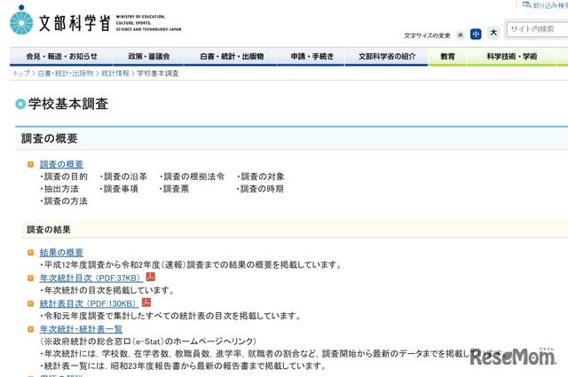 学校基本調査