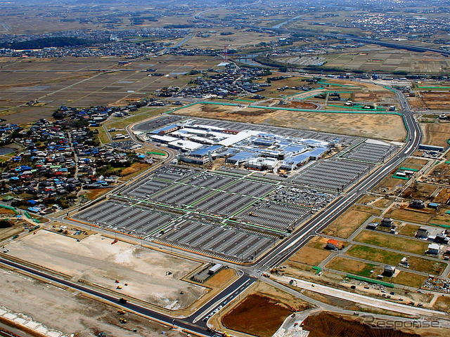 上空から見た三井アウトレットパーク木更津