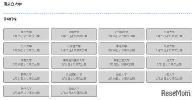 河合塾「国公立大二次試験　解答速報」