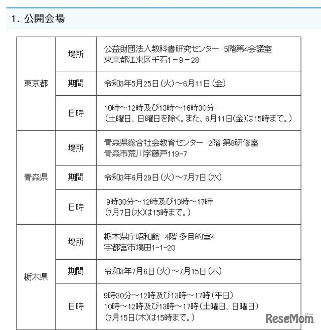 公開会場