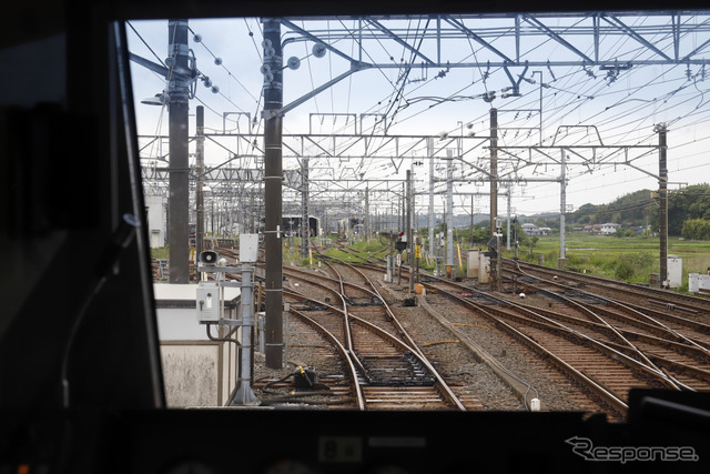 京成電鉄ミステリーツアー：宗吾参道車両基地を出発。