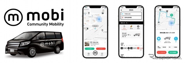 AIシェアリングモビリティサービス「mobi（モビ）」
