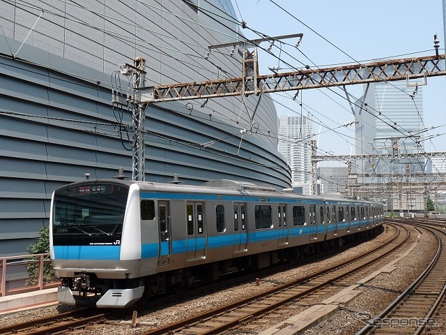 山手線の運休や減便中は快速運転が休止される京浜東北線。
