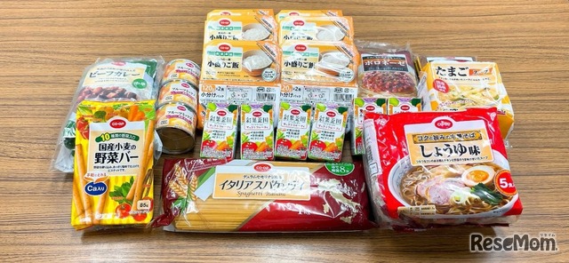 食料支援で提供予定の食材