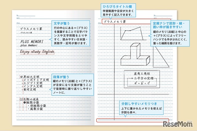 プラスメモリ罫