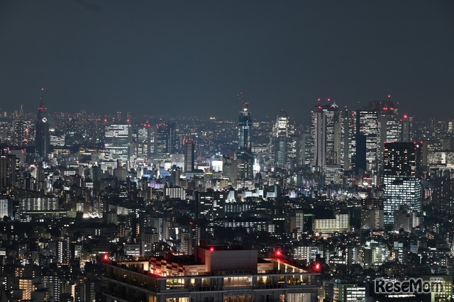 展望台からの夜景写真