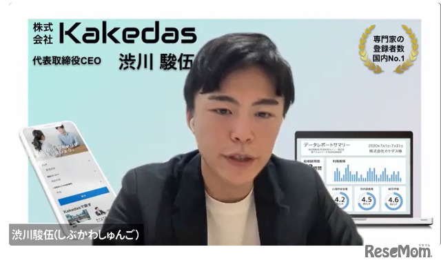 Kakedas CEOの渋川駿伍氏
