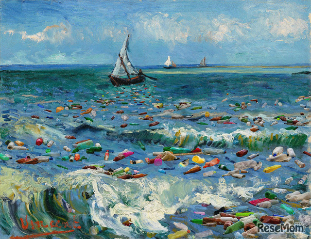 サント＝マリー＝ド＝ラ＝メールの海景　2050 フィンセント・ファン・ゴッホ（1853-1890）×AI