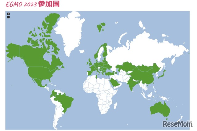 EGMO2023参加国