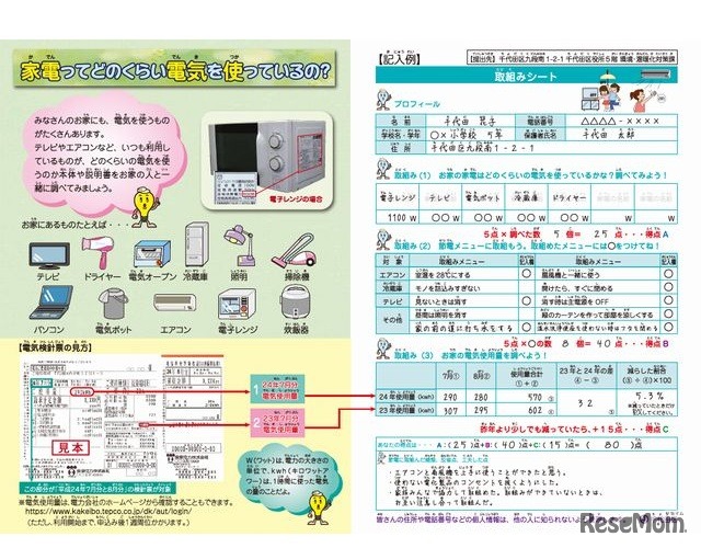 節電鑑定取組みシート