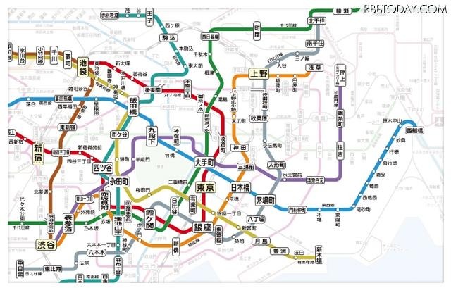 東京メトロ路線図