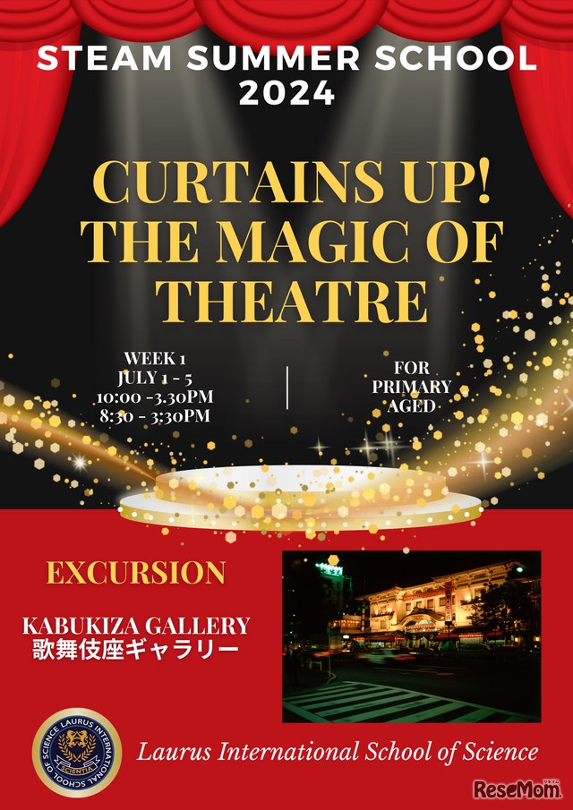 Week1 （7月1日～5日）Curtains Up! The Magic of Theatre