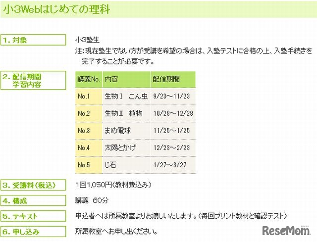 小3Webはじめての理科