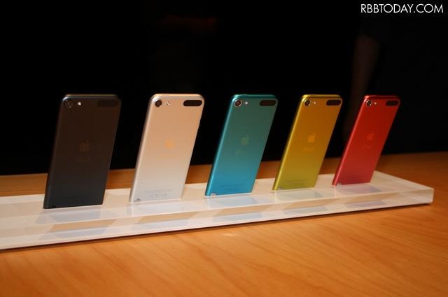 展示会/第5世代iPod touchの背面でわかる5色バリエーション