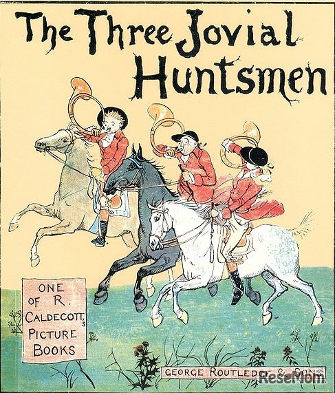 「三人の陽気な狩人」コールデコット画