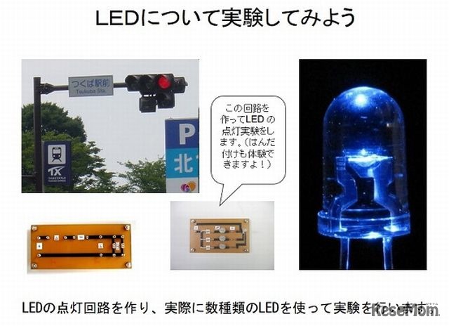 テーマ「LEDについて実験してみよう」