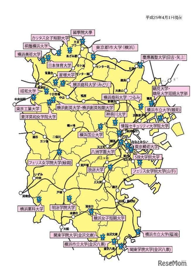 横浜市内の大学