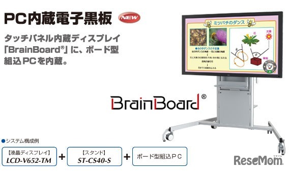 NEC・PC内蔵電子黒板
