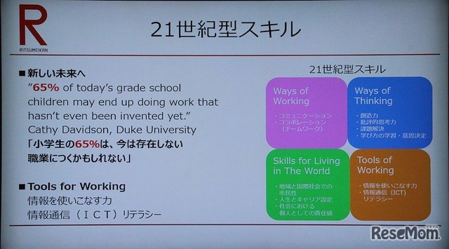 立命館小学校の進める21世紀型スキル