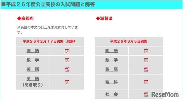 京都新聞、解答速報